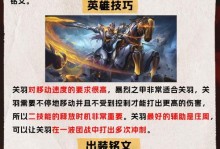 《关羽出装铭文详细攻略，助你成为最强战神！》（《细说关羽出装铭文，带你玩转狂战之道》）